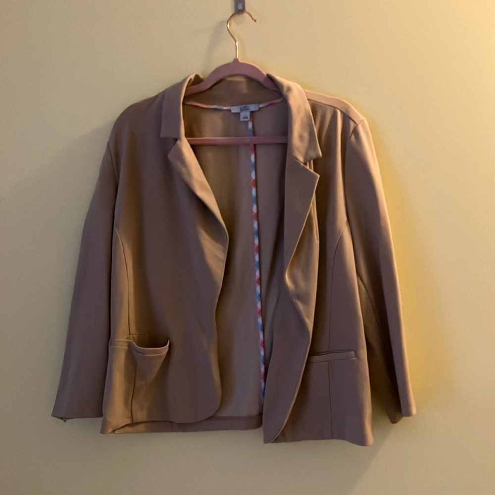 Croft & Barrow Tan Blazer Classic Tailored Design